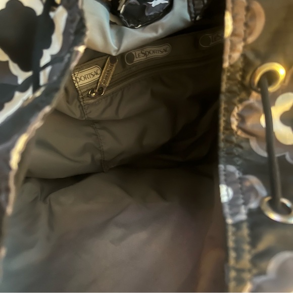 Lesportsac Black and Gray Patterned Backpack - Picture 6 of 6